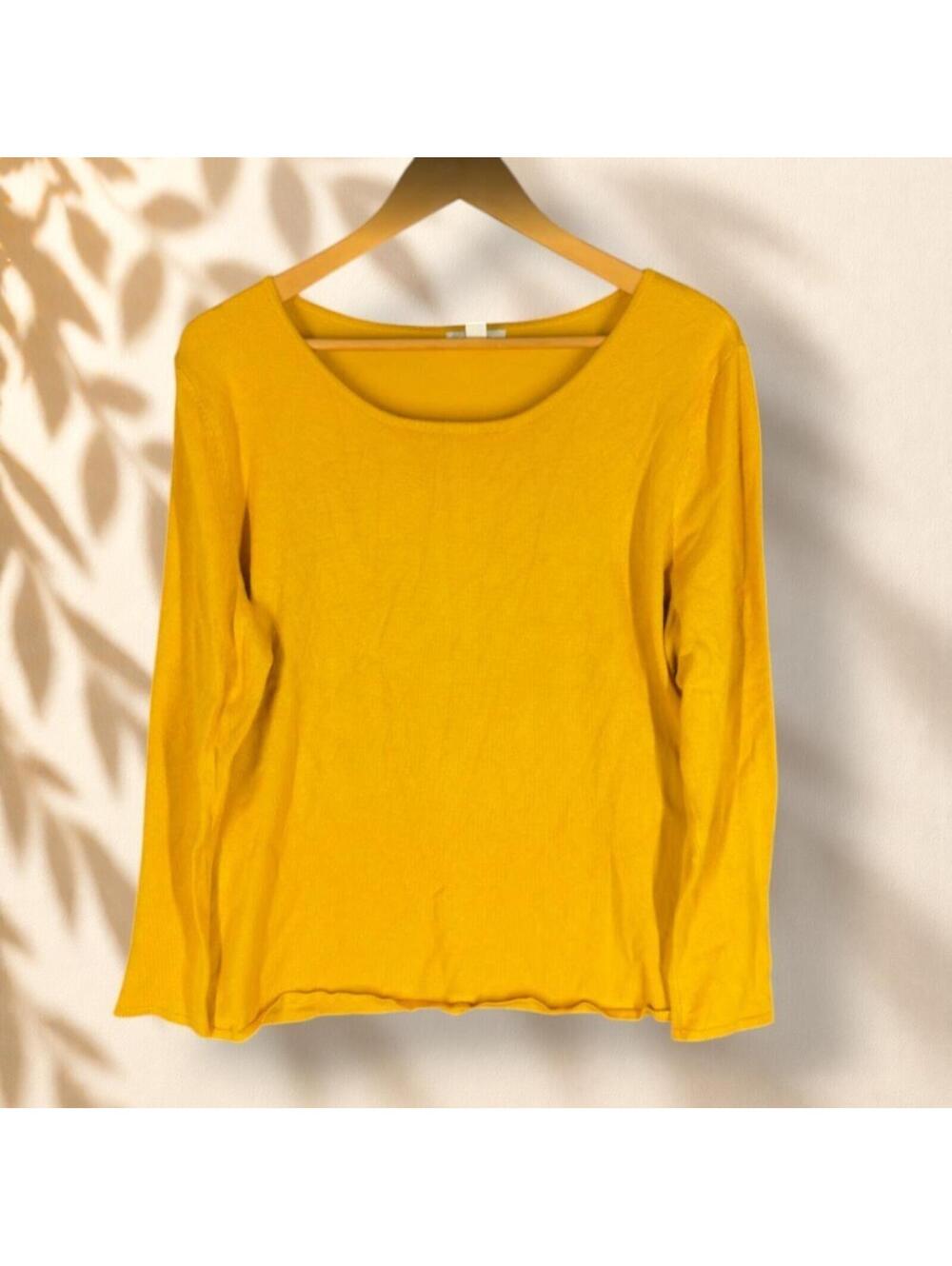 Cato Sweater Pullover Women XL Orange Knit Long Sleeve Soft Cozy Rayon Casual